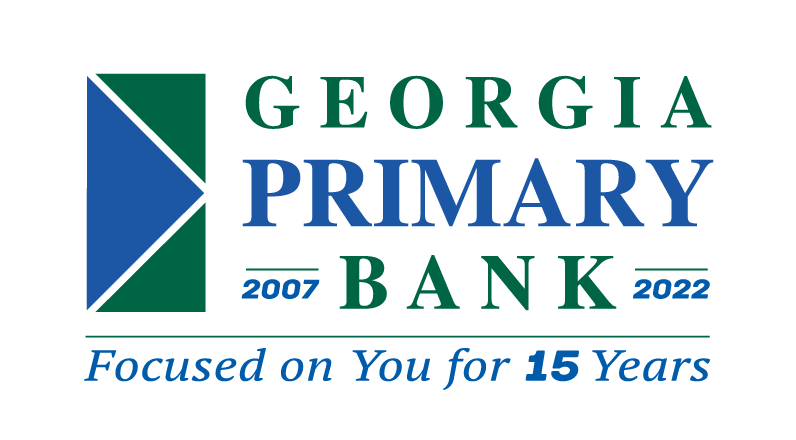 A photo of Georgia Primary Bank's logo. Georgia Primary Bank is a partner of FineTech Business Solutions, located in Atlanta, Georgia.