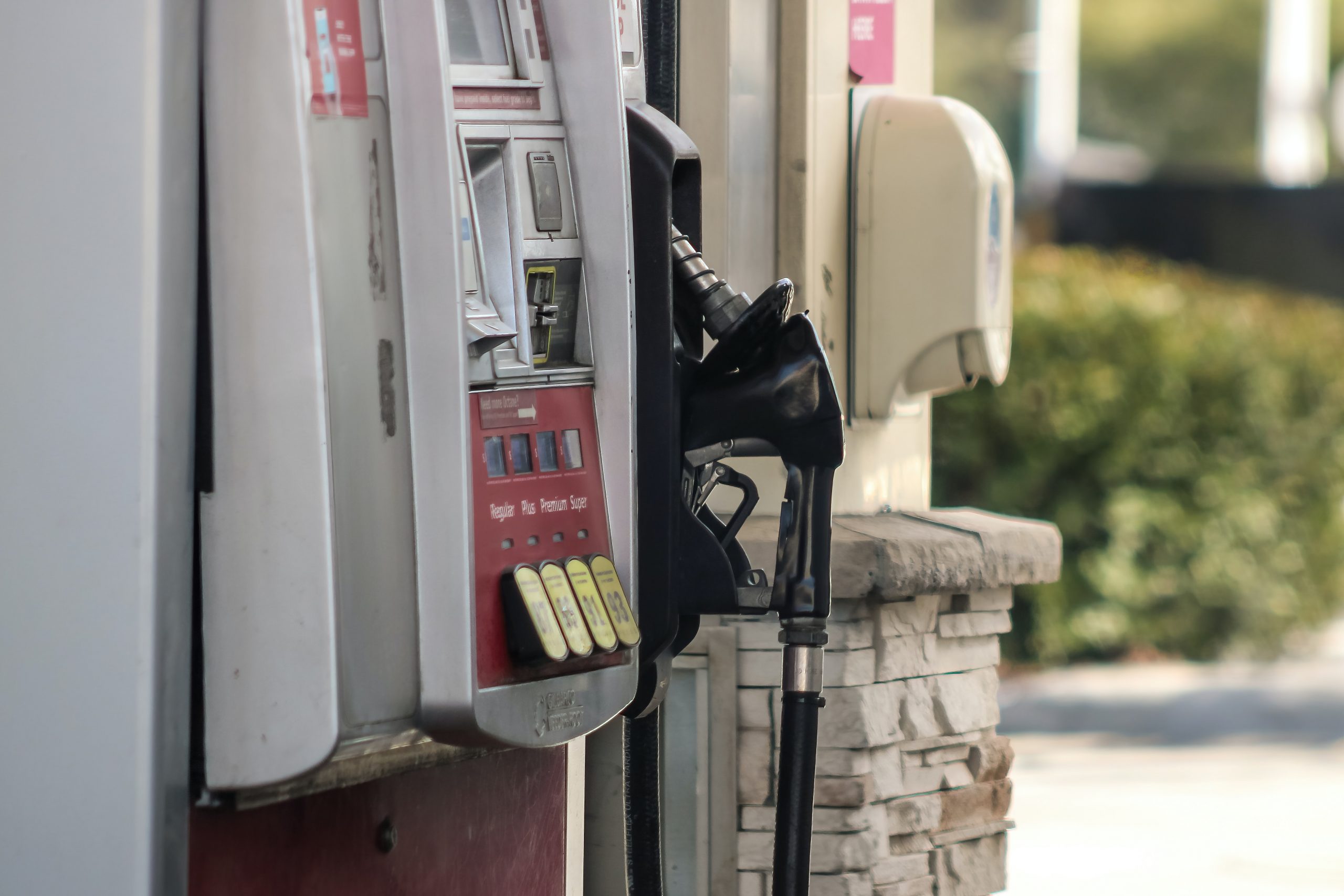A photo of a gas pump which is located at a gas station. Which is one of the types of business that FineTech Business Solutions provides services to. FineTech Business Solutions is Located in Alpharetta, Georgia.